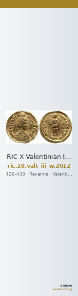 RIC X Valentinian III 2012 — CANOA