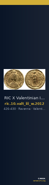 RIC X Valentinian III 2012 — CANOA