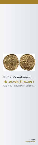 RIC X Valentinian III 2013 — CANOA