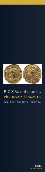 RIC X Valentinian III 2013 — CANOA