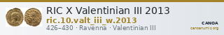 RIC X Valentinian III 2013 — CANOA