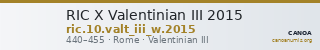 RIC X Valentinian III 2015 — CANOA