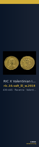RIC X Valentinian III 2018 — CANOA