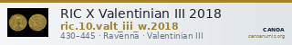 RIC X Valentinian III 2018 — CANOA