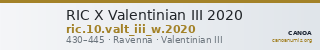 RIC X Valentinian III 2020 — CANOA