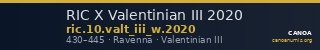 RIC X Valentinian III 2020 — CANOA