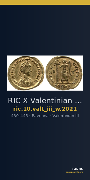RIC X Valentinian III 2021 — CANOA