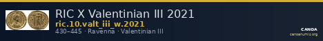 RIC X Valentinian III 2021 — CANOA