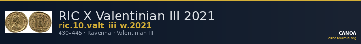 RIC X Valentinian III 2021 — CANOA