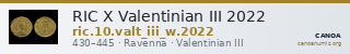 RIC X Valentinian III 2022 — CANOA