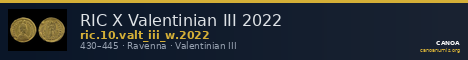 RIC X Valentinian III 2022 — CANOA