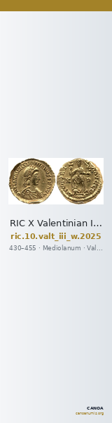 RIC X Valentinian III 2025 — CANOA