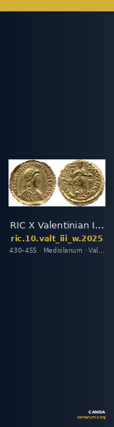 RIC X Valentinian III 2025 — CANOA
