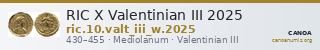 RIC X Valentinian III 2025 — CANOA