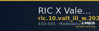 RIC X Valentinian III 2027 — CANOA