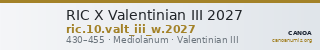 RIC X Valentinian III 2027 — CANOA