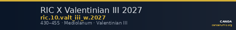 RIC X Valentinian III 2027 — CANOA