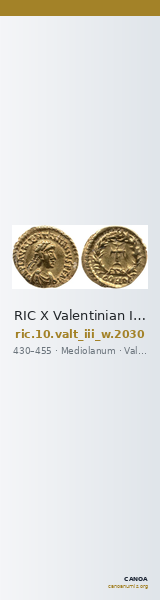 RIC X Valentinian III 2030 — CANOA