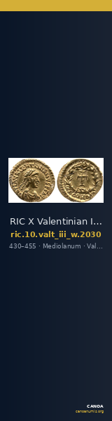RIC X Valentinian III 2030 — CANOA