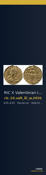 RIC X Valentinian III 2036 — CANOA