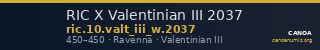RIC X Valentinian III 2037 — CANOA
