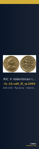 RIC X Valentinian III 2049 — CANOA