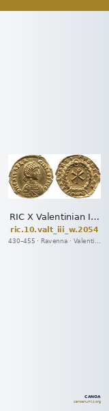 RIC X Valentinian III 2054 — CANOA
