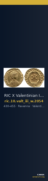 RIC X Valentinian III 2054 — CANOA