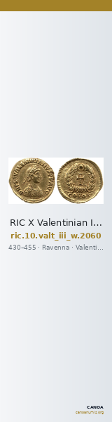 RIC X Valentinian III 2060 — CANOA