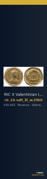 RIC X Valentinian III 2060 — CANOA