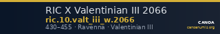 RIC X Valentinian III 2066 — CANOA