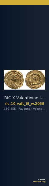 RIC X Valentinian III 2068 — CANOA