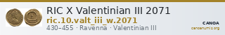 RIC X Valentinian III 2071 — CANOA