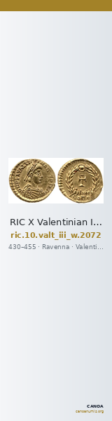 RIC X Valentinian III 2072 — CANOA