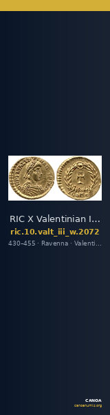 RIC X Valentinian III 2072 — CANOA