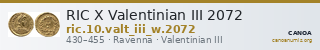 RIC X Valentinian III 2072 — CANOA