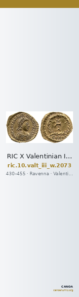 RIC X Valentinian III 2073 — CANOA