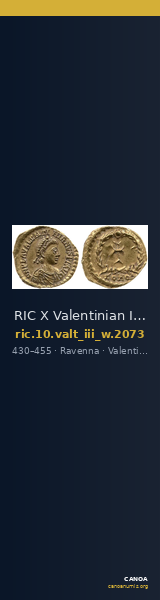 RIC X Valentinian III 2073 — CANOA
