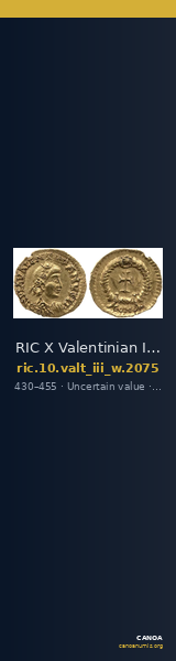 RIC X Valentinian III 2075 — CANOA