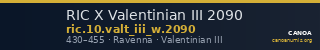 RIC X Valentinian III 2090 — CANOA