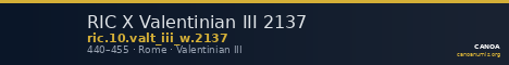 RIC X Valentinian III 2137 — CANOA