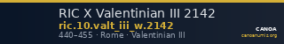 RIC X Valentinian III 2142 — CANOA