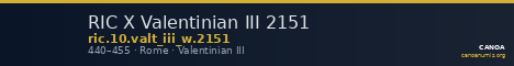RIC X Valentinian III 2151 — CANOA