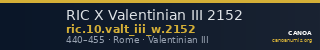 RIC X Valentinian III 2152 — CANOA