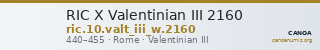 RIC X Valentinian III 2160 — CANOA