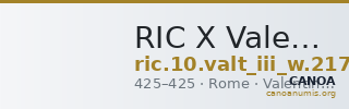 RIC X Valentinian III 2176 — CANOA