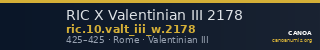 RIC X Valentinian III 2178 — CANOA