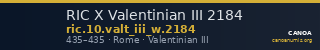 RIC X Valentinian III 2184 — CANOA