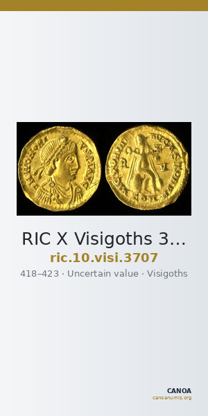 RIC X Visigoths 3707 — CANOA