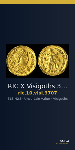 RIC X Visigoths 3707 — CANOA